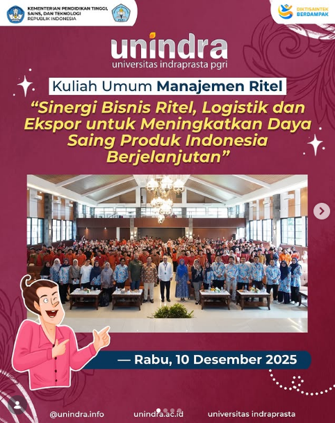 Prodi Manajemen Ritel Unindra Gelar Kuliah Umum Bahas Sinergi Bisnis, Logistik, dan Ekspor